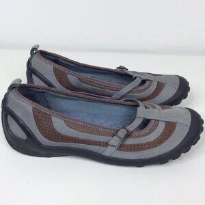 Clarks Privo Leather Comfort Flat Shoes Mary Jane Womens 6 Walking Hiking